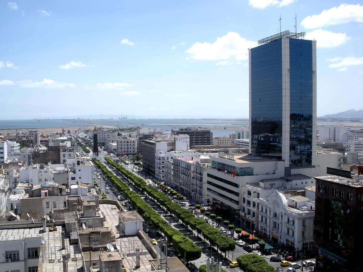 L'avenue Habib Bourguiba, à Tunis